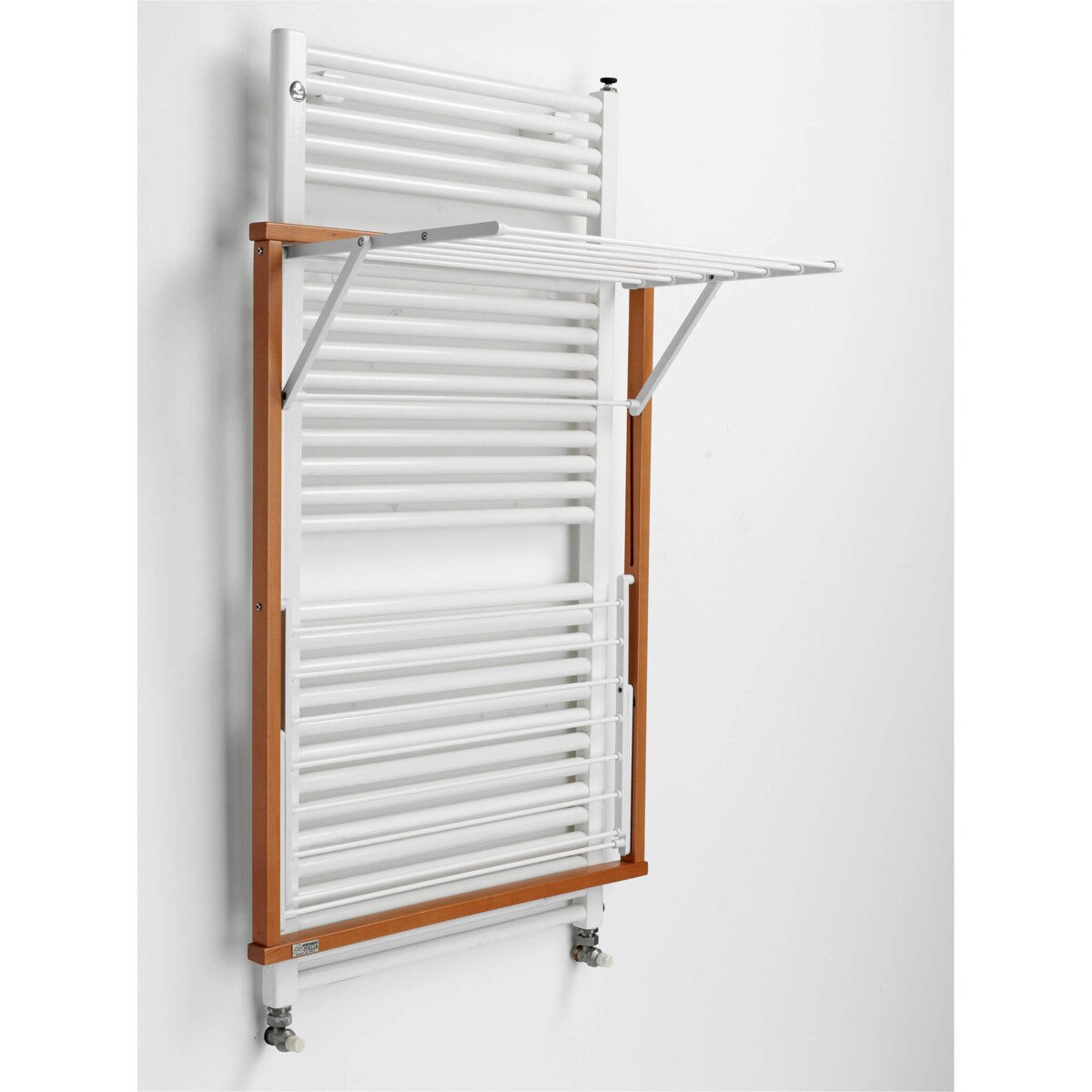 ARREDAMENTI KLAUS Suszarka na pranie na kaloryfer - 89 x 68 cm, Brązowy