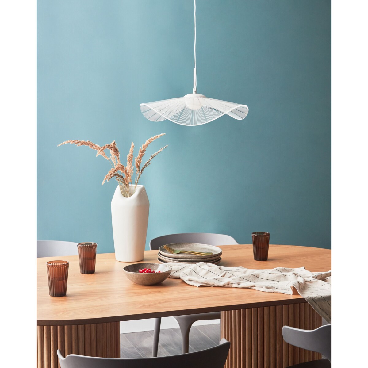 Lampa wisząca LED biała LOIRE