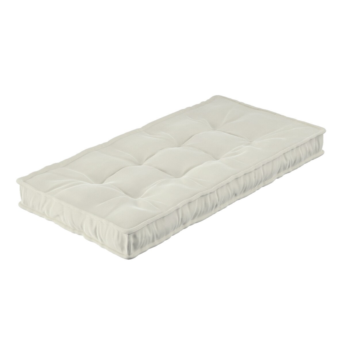 Materac francuski, śmietankowa biel, 120x60x10cm, Posh Velvet