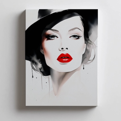 Portret Delikatności, 50x70 cm, bez ramy, płótno premium na blejtramie