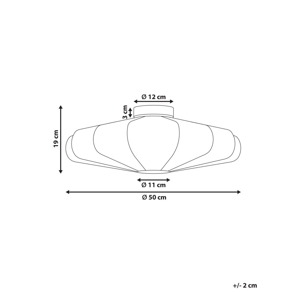 Lampa sufitowa UMCHABEZI Biały