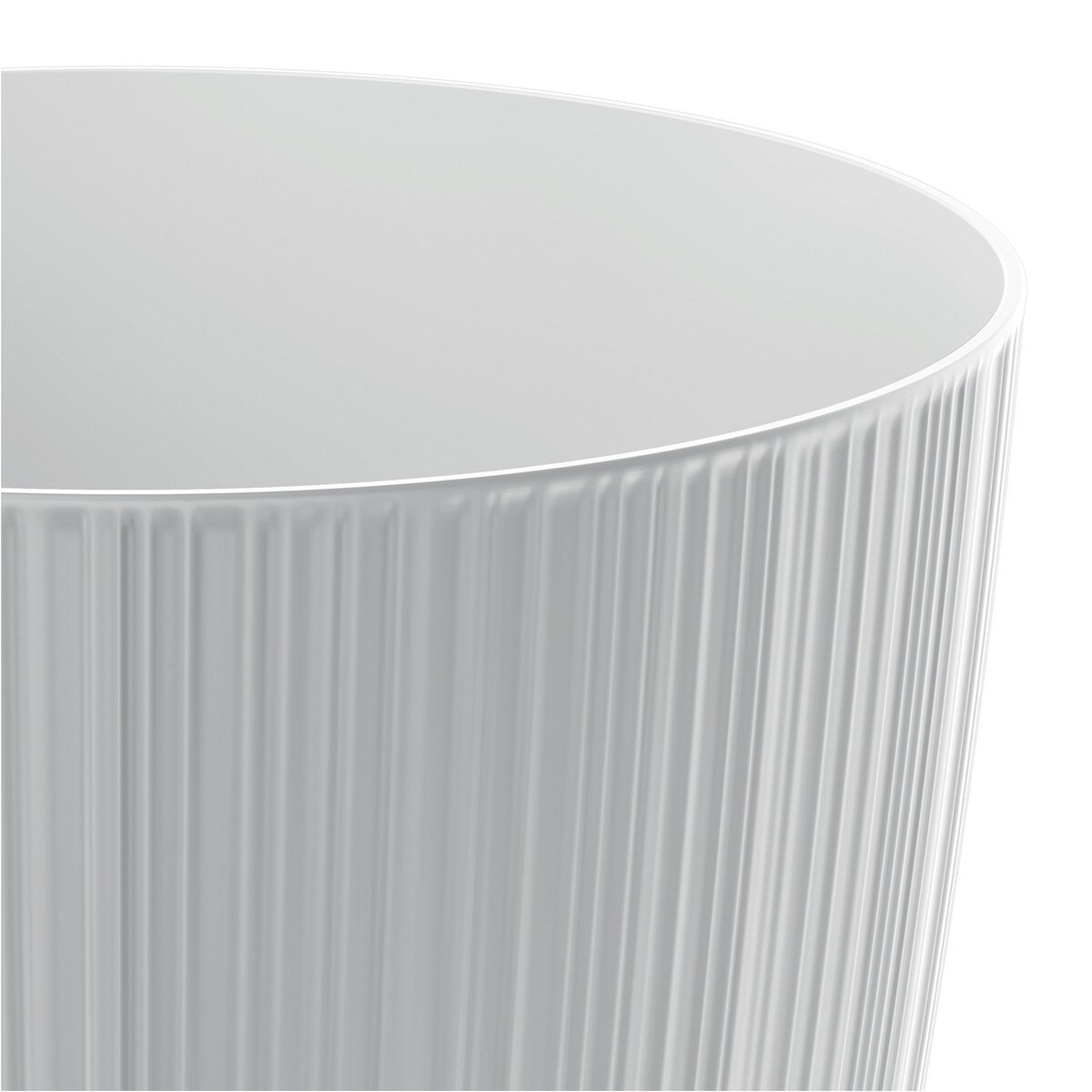 Doniczka Osłonka Domowa 19,5 Cm Ryfo Na Stół Parapet Do Domu Biała