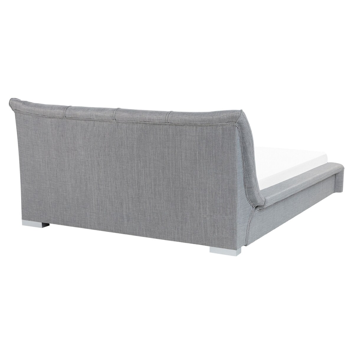 Łóżko tapicerowane 160 x 200 cm szare NANTES