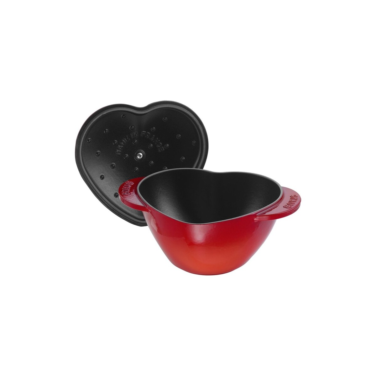 Garnek żeliwny serce Staub - Czerwony, 1.75 ltr