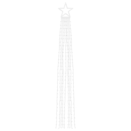 vidaXL Lampki choinkowe, 320 LED, ciepłe białe światło, 375 cm