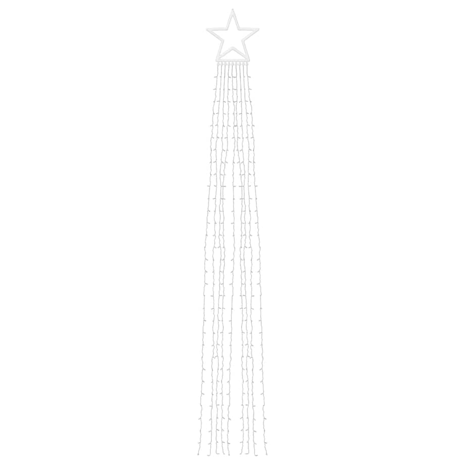 vidaXL Lampki choinkowe, 320 LED, ciepłe białe światło, 375 cm