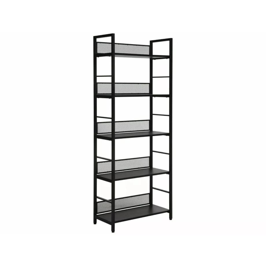 Regał na książki RAW R5 czarny/czarny mat