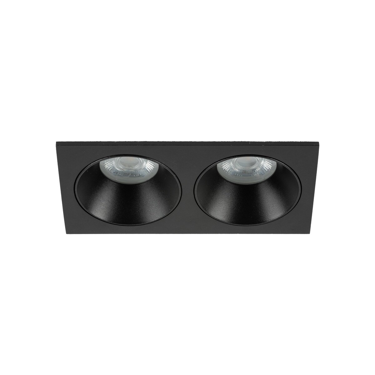 Oprawa wpuszczana podwójna TK Lighting PRISMA DUO BLACK 10579 GU10 IP65 czarna do sufitu
