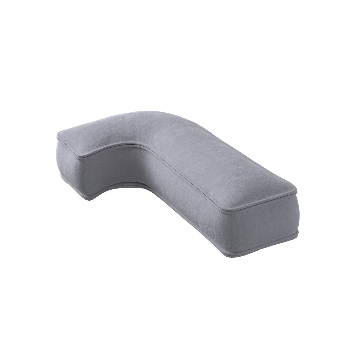 Poduszka literka J, srebrzysty szary, 35x40cm, Posh Velvet