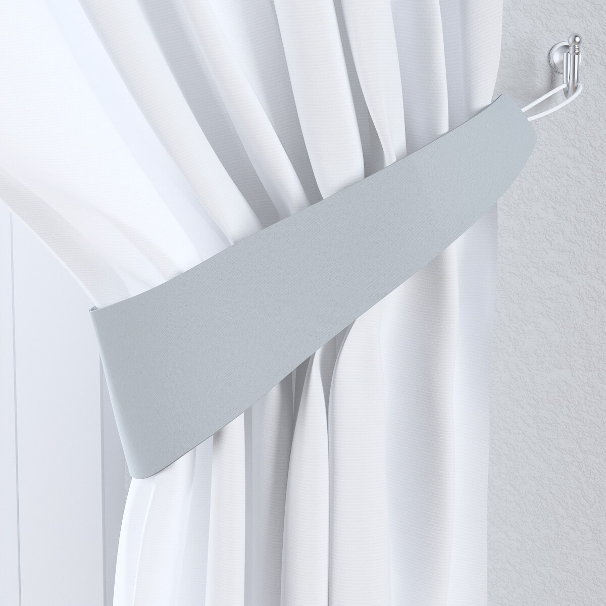 Podwiązka Victoria, jasny szary, 12 x 70 cm, Blackout Semi (Dimout)
