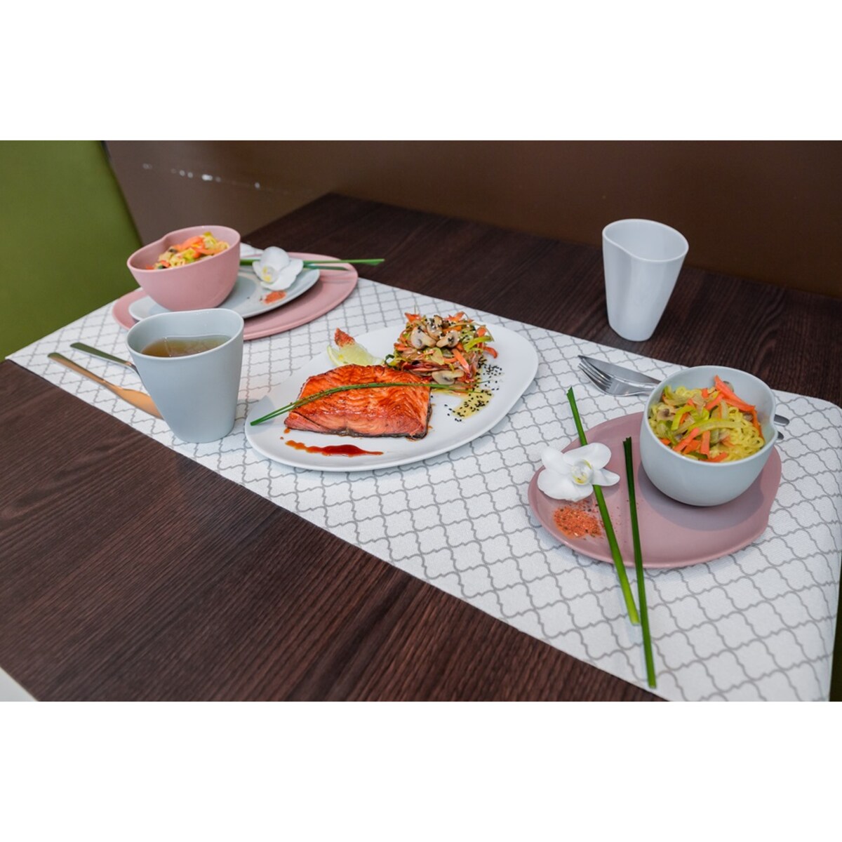 Zestaw 2 talerzy Craft różowy CD23