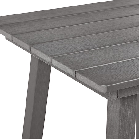 Stolik ogrodowy barowy ADIRONDACK 60 cm 59 cm Materiał syntetyczny Ciemnoszary