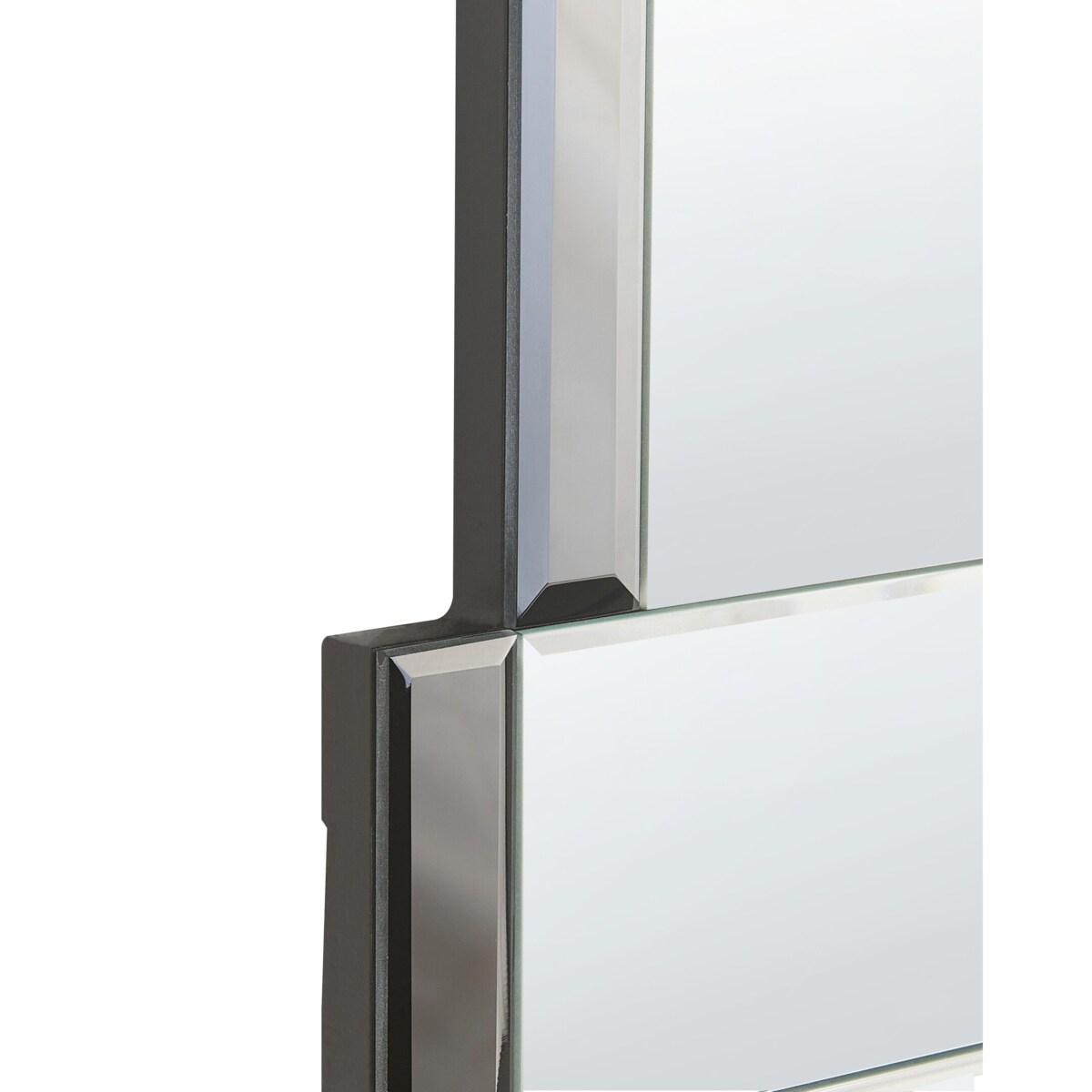 Lustro ścienne 60 x 90 cm czarne MICHERY