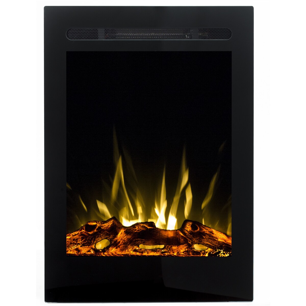 Kominek elektryczny AFLAMO Majestic 32 - ścienny i do zabudowy - 47x66x14 cm - kominek LED z funkcją grzania 750/1500 W