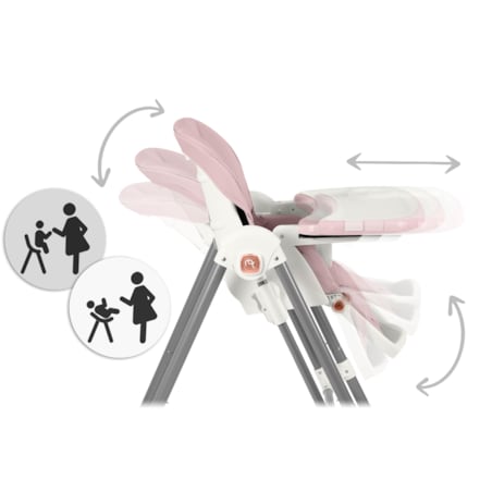 Krzesełko do karmienia z bujaczkiem leżaczkiem 3w1 Nukido