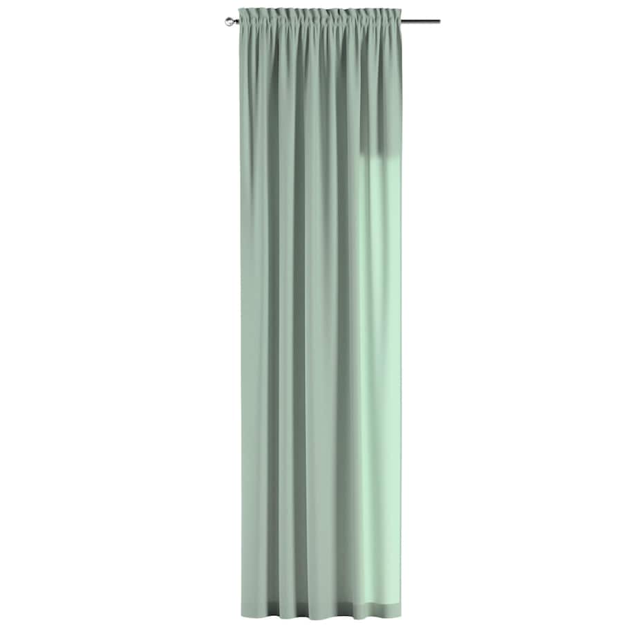 Zasłona na kanale z grzywką 1 szt. 130x260 zieleń eukaliptusa