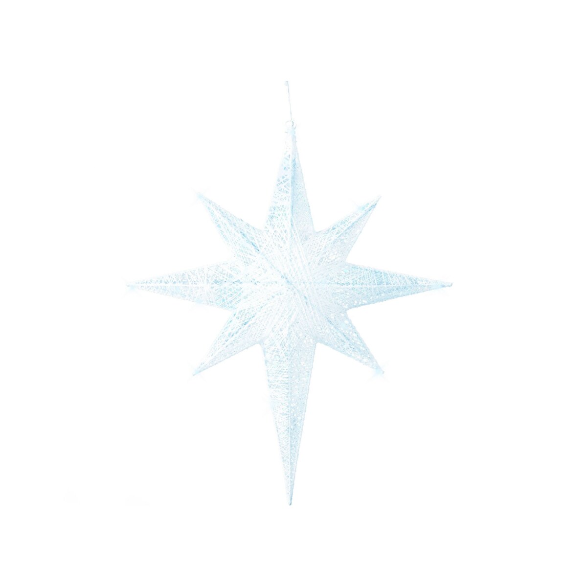Dekoracja ogrodowa wisząca LED gwiazda 67 cm biała OSMA