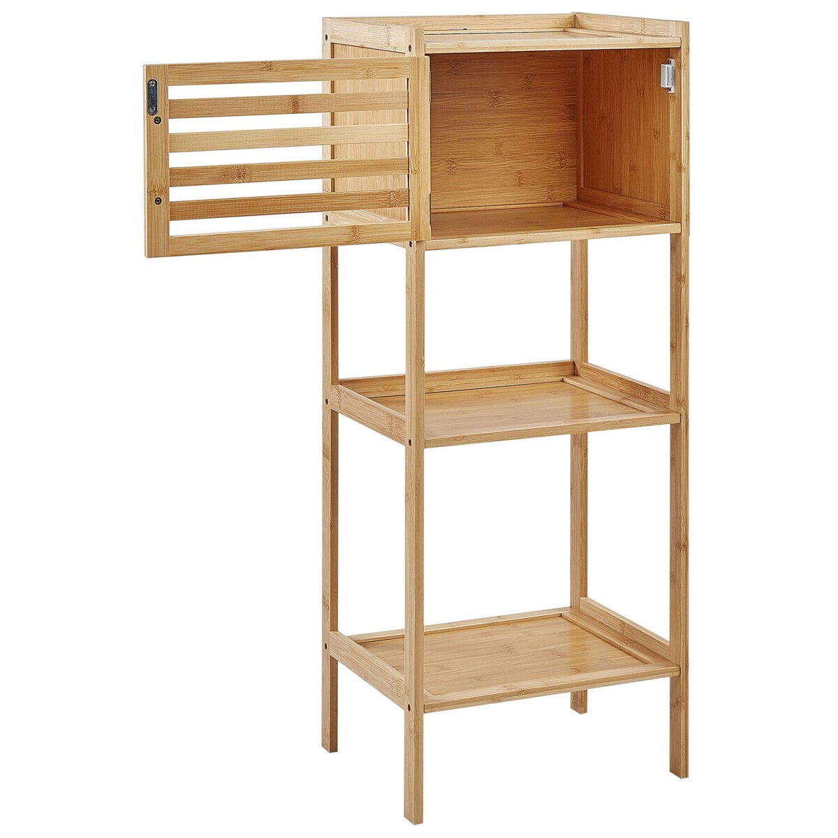 Bambusowy regał łazienkowy jasne drewno BECKLEY