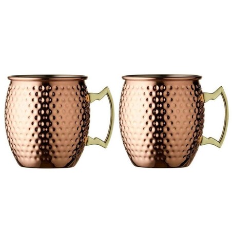 Kubki z uszkiem Moscow 550 ml 2 sztuki miedź 24691