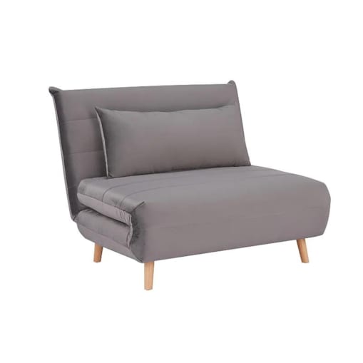 Fotel rozkładany SPIKE VELVET szary