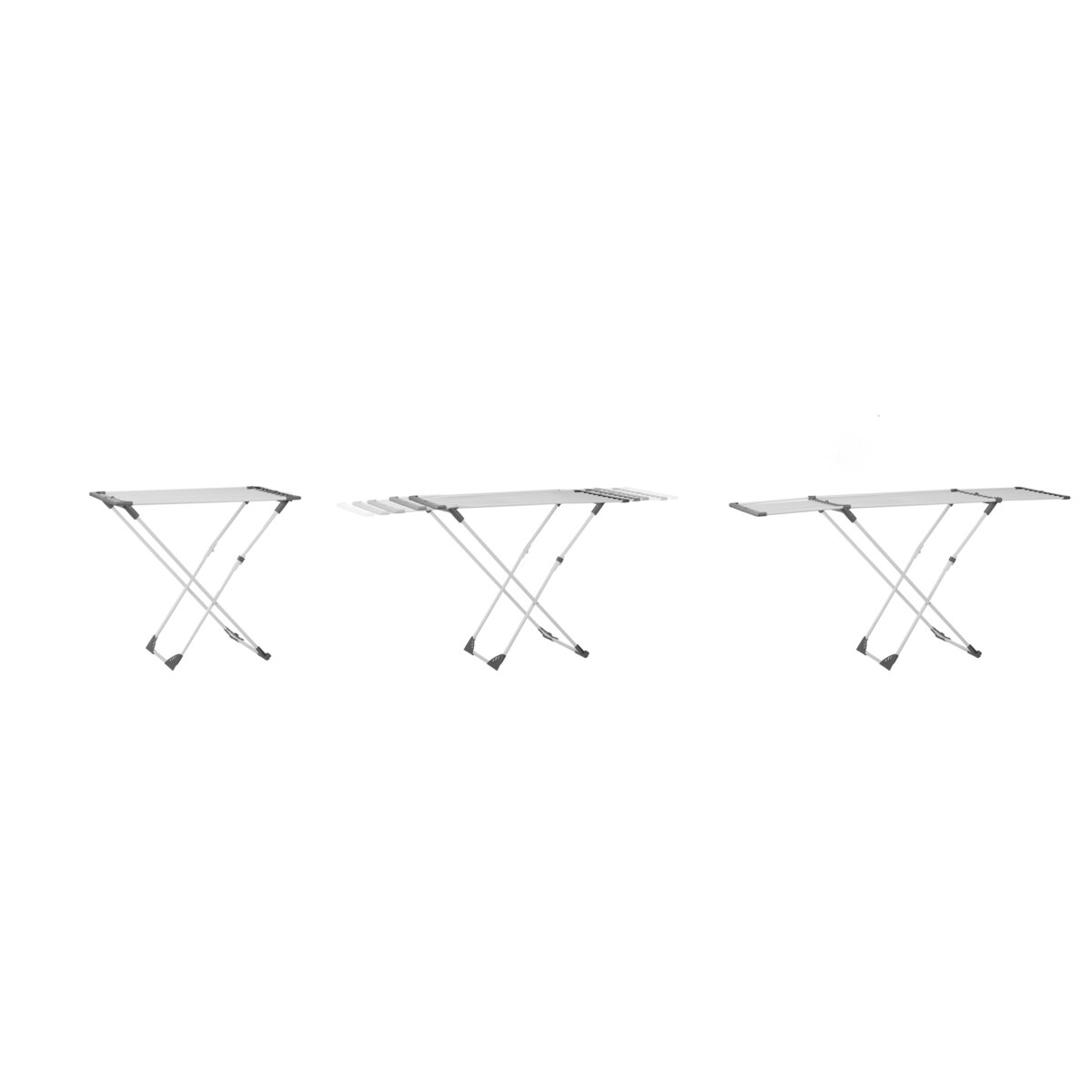 Suszarka na pranie do ubrań bielizny stojąca teleskopowa 20m Massido Ursula biała