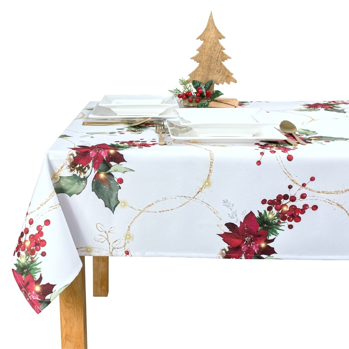 Obrus Zimowa Elegancja - 120x160 cm - wielokolorowy
