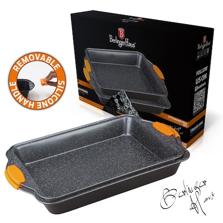 Zestaw 2 form do pieczenia ciasta BERLINGER HAUS Granit Diamond