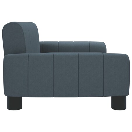 vidaXL Sofa dla dzieci, ciemnoszara, 70x45x30 cm, obita tkaniną
