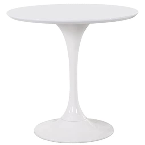 Stół okrągły Tulip Y001.WHITE z metalową podstawą biały