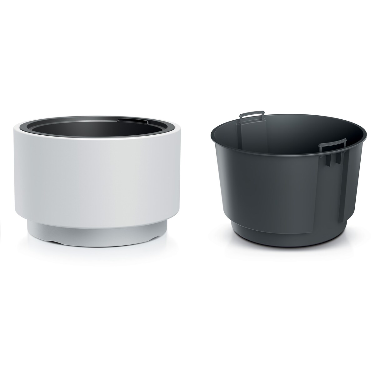 Doniczka Donica Ogrodowa 46,8 Cm Okrągła Na Taras Do Ogrodu Domu Biała