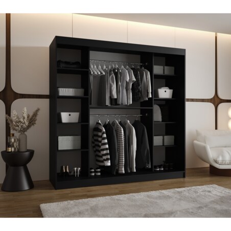 Szafa przesuwna MILO 200 czarny