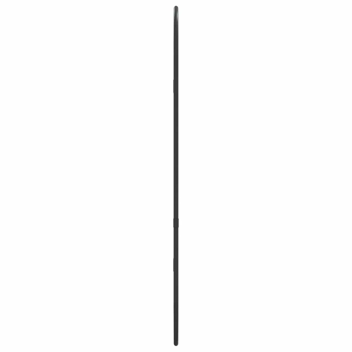 vidaXL Lustro ścienne, czarne, 60x25 cm, owalne