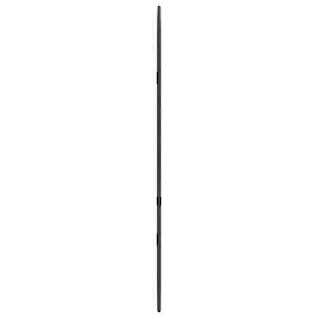 vidaXL Lustro ścienne, czarne, 60x25 cm, owalne