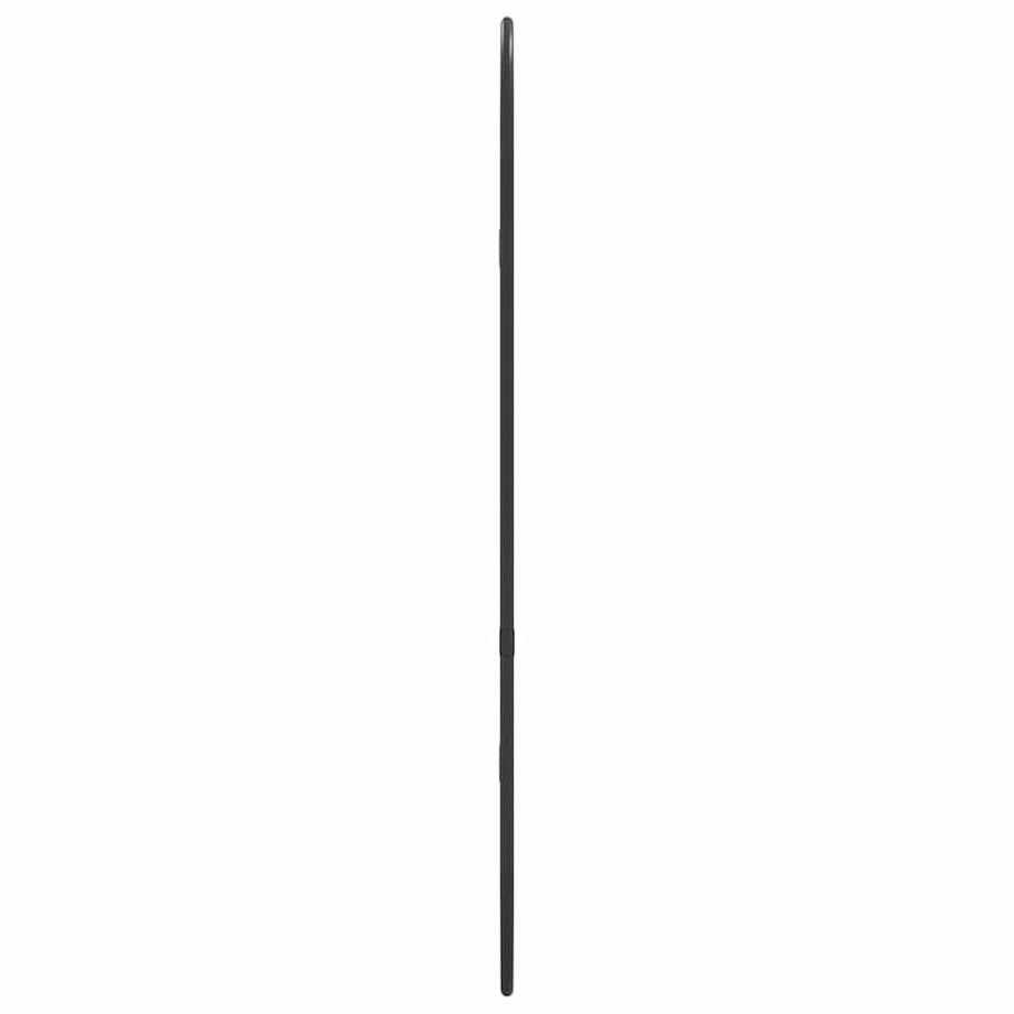 vidaXL Lustro ścienne, czarne, 60x25 cm, owalne