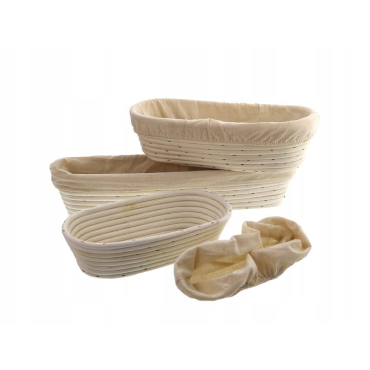 Rozrostowy Koszyk do Garowania Wyrastania Chleba Ratanowy 32 cm Owalny