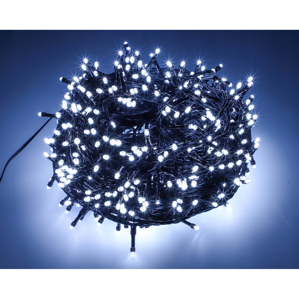 Lampki choinkowe zewnętrzne wewnętrzne 500 Led Zimny Biały Girlanda