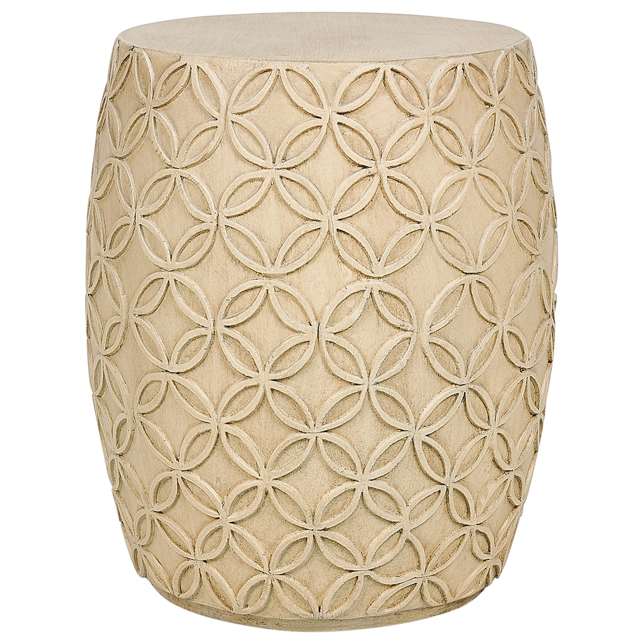 Stolik pomocniczy ZOGNO 33 cm 33 cm Jasnobeżowy