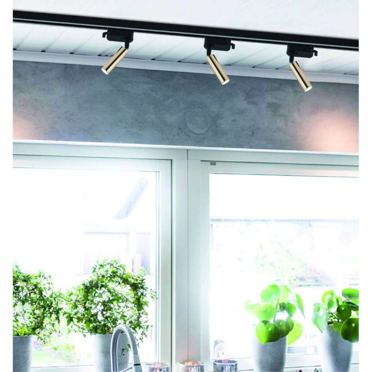 LAMPA sufitowa Slimi Rose Gold Track BK Orlicki Design metalowa OPRAWA do systemu szynowego 1-fazowego różowe złoto czarna