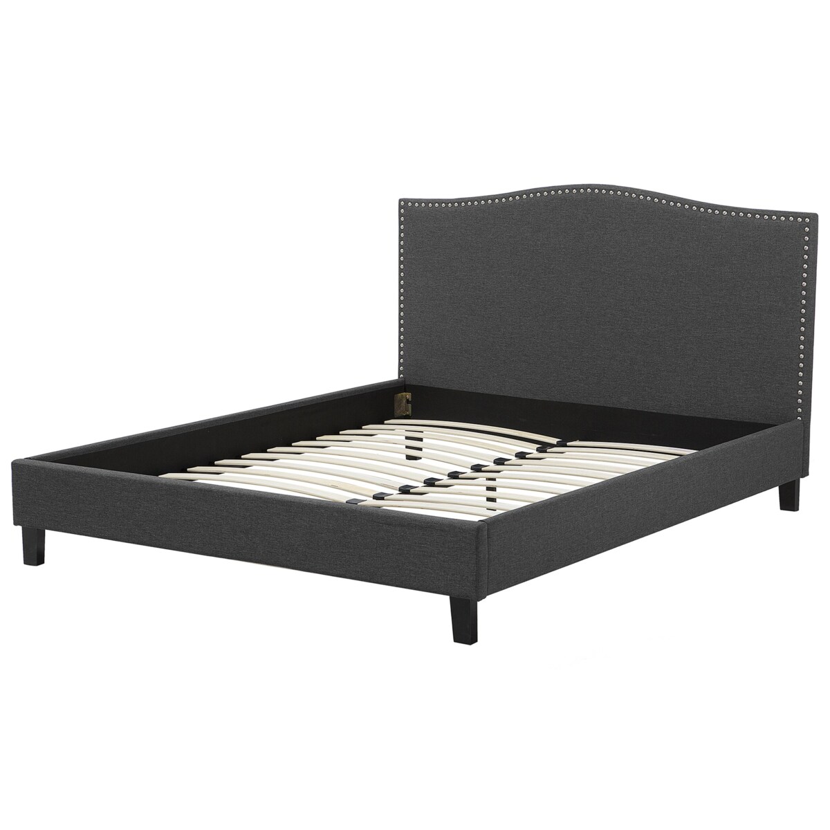 Łóżko tapicerowane 180 x 200 cm szare MONTPELLIER