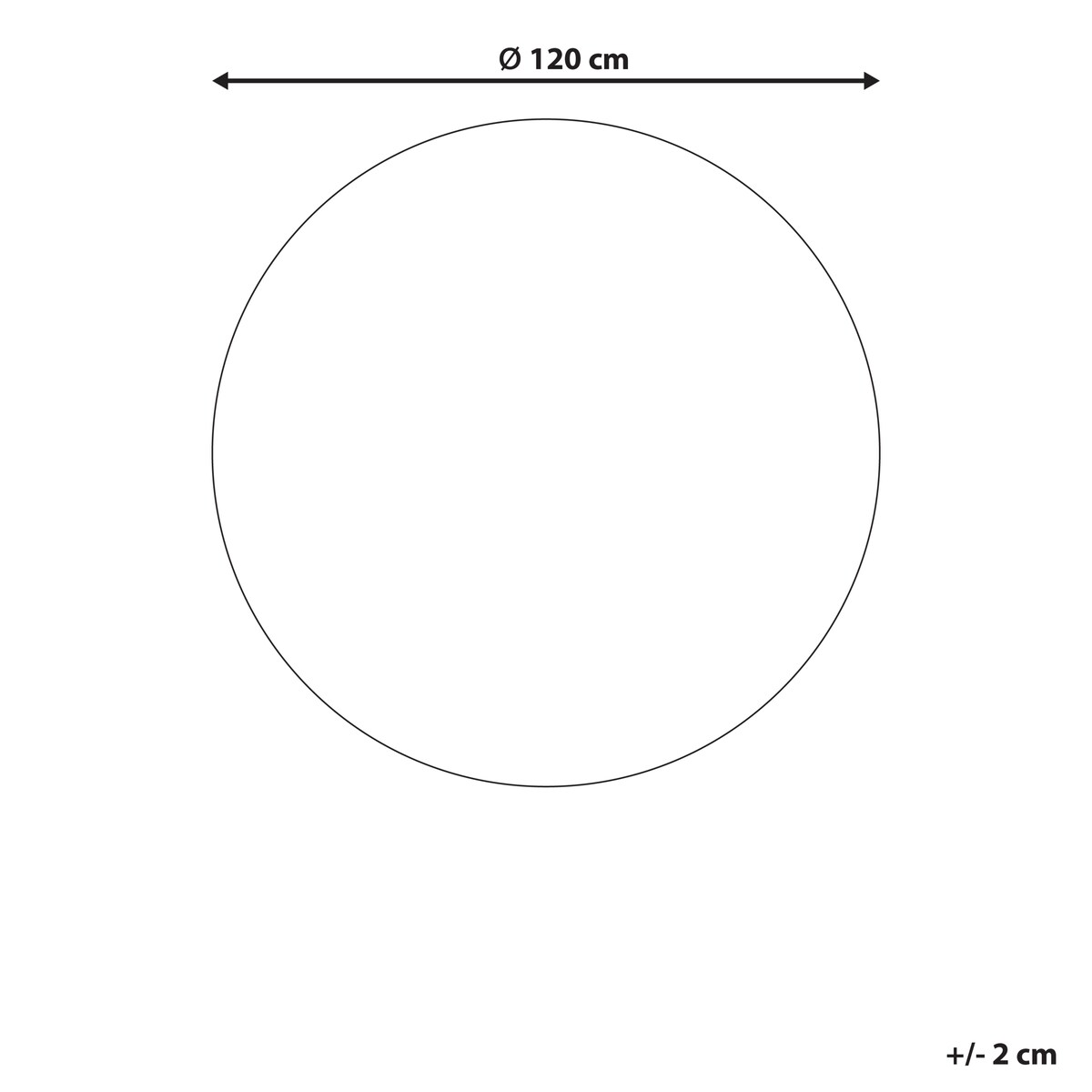 Dywan SATARA Kolorowy ø 120 cm Juta