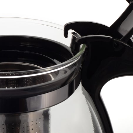 Dzbanek zaparzacz czajniczek szklany do herbaty ziół kawy duży 1.5L KAMILLE