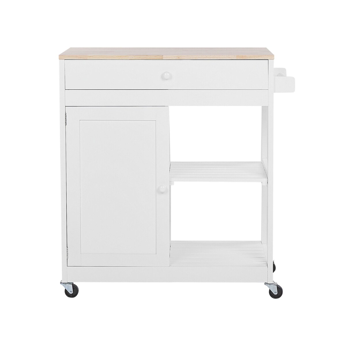 Wózek kuchenny z szufladą biały TRAPANI