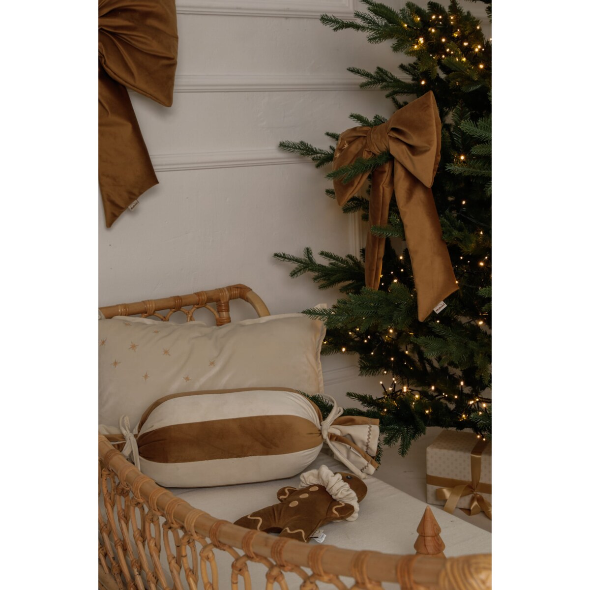 Kokarda Świąteczna Delux Golden Bronze - M