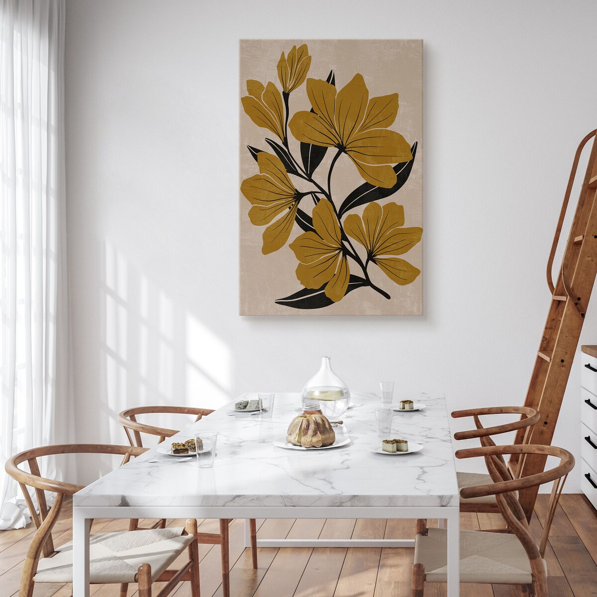 Obraz Brązowe Kwiaty Polne 30x40cm