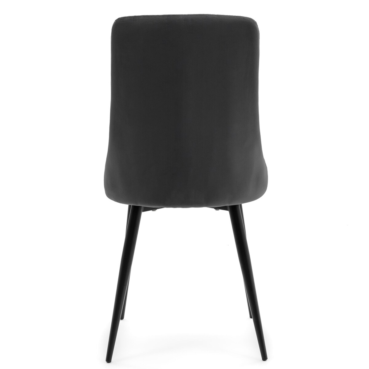 Krzesło tapicerowane welurowe do salonu jadalni CAREN szare