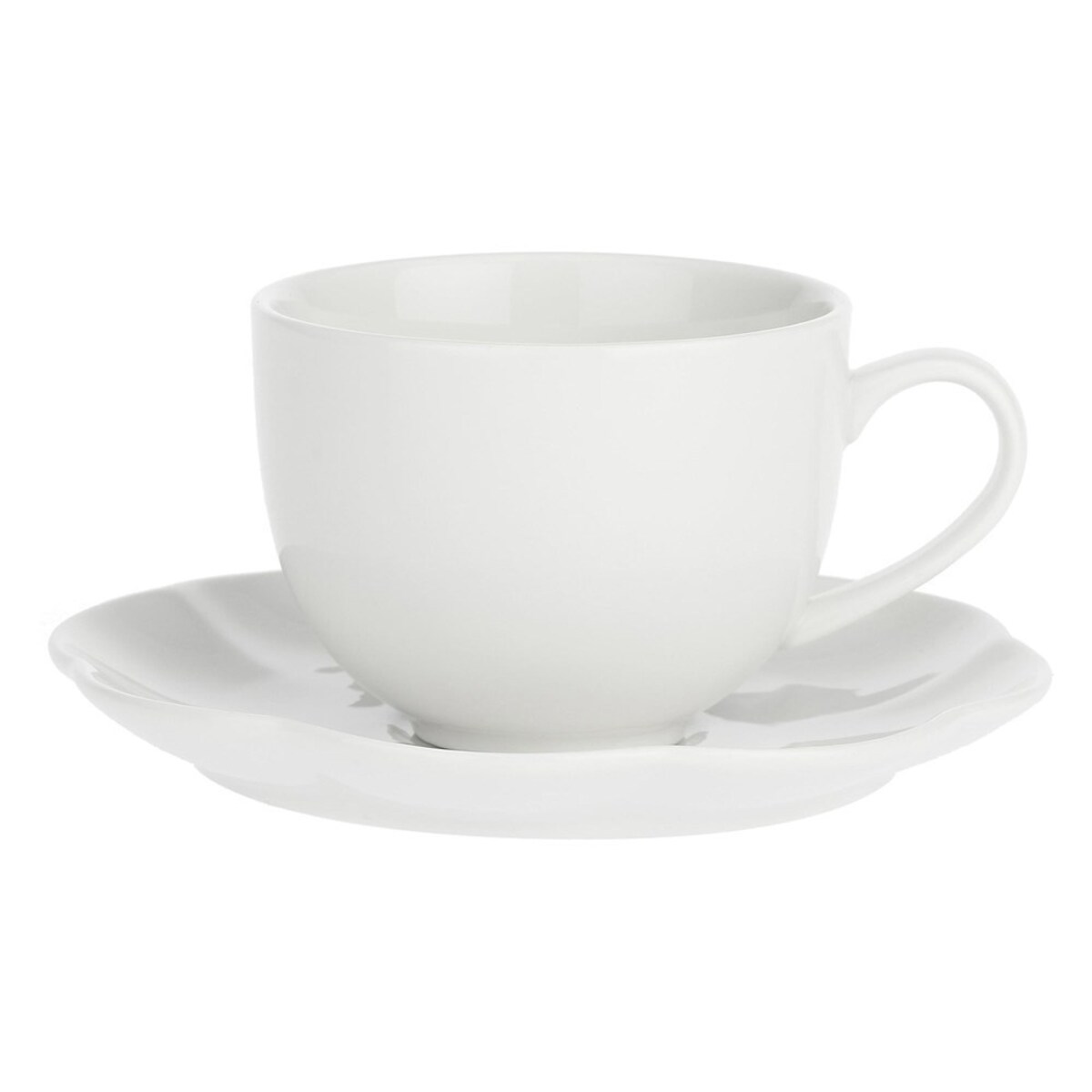 Zestaw 6 filiżanek do herbaty ze spodkiem Villadeifiori - Biały, 200 ml