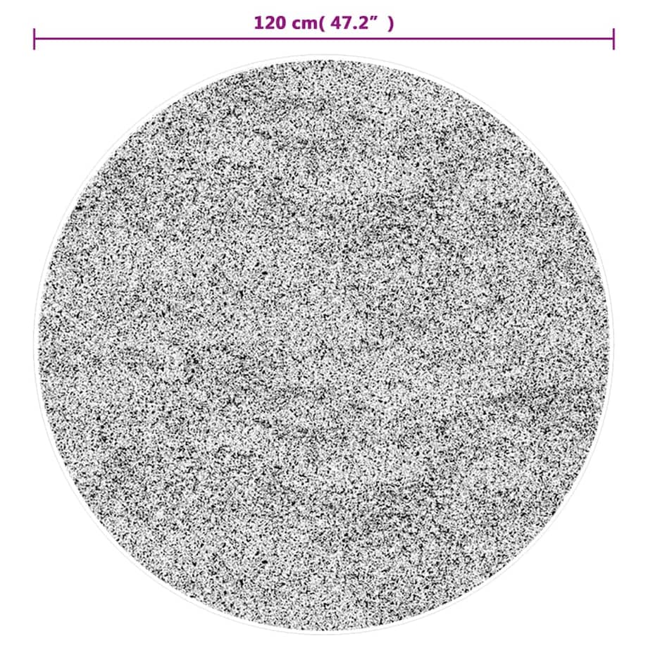 vidaXL Dywan z możliwością prania, kolorowy, Ø120 cm, antypoślizgowy