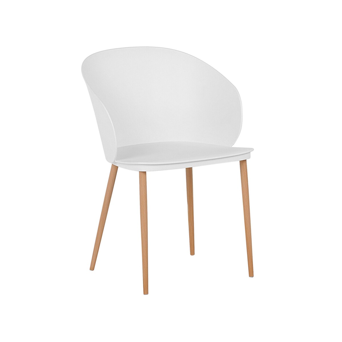 Zestaw 2 krzeseł do jadalni biały BLAYKEE