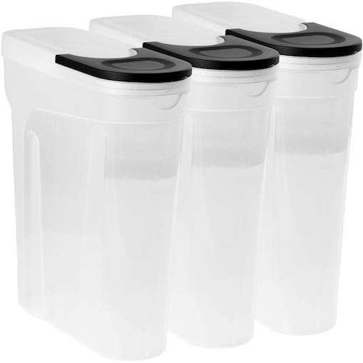 Pojemniki Na Żywność Kuchenne 3 X 4 L Makaron Mąkę Cukier Kaszę Sypkie