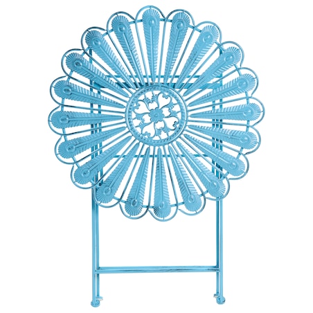 Stolik bistro PAVIA 71 cm 71 cm Metal Niebieski